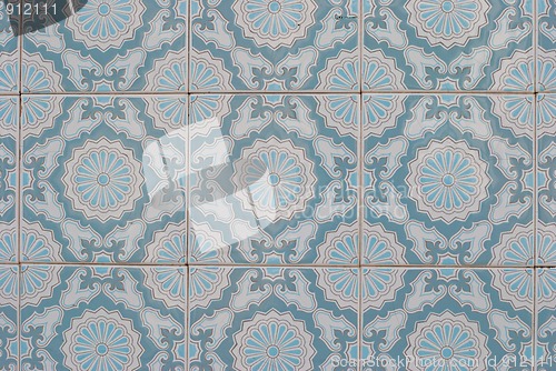 Image of Traditional Portuguese glazed tiles