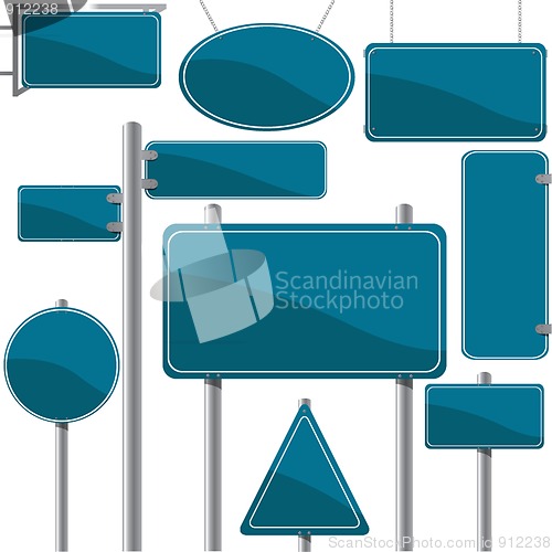 Image of Direction and advertise signs