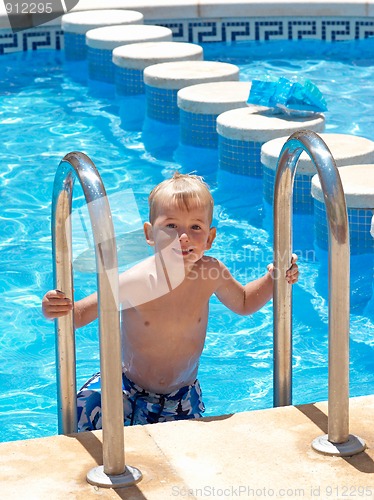 Image of Boy at the pool