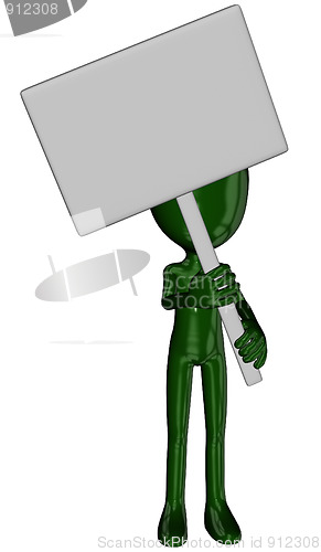 Image of Michael with sign in poses