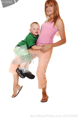 Image of Mother and son.