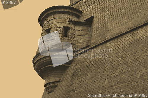 Image of Old style photo of Royal Wawel Castle, Cracow