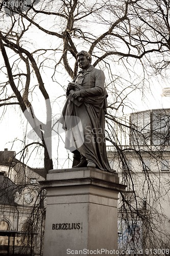 Image of Berzelius statue in Stockholm