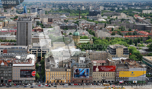 Image of Aerial view of Warsaw. Poland