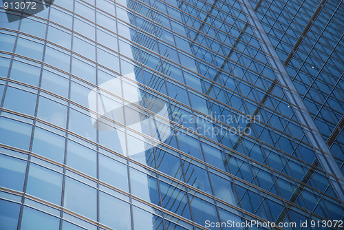 Image of Glass wall of business center 