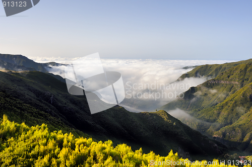 Image of Valley, Lomba de Risco,  Plateau of Parque natural de Madeira, Madeira island, Portugal