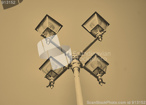 Image of Old fashioned street lamp