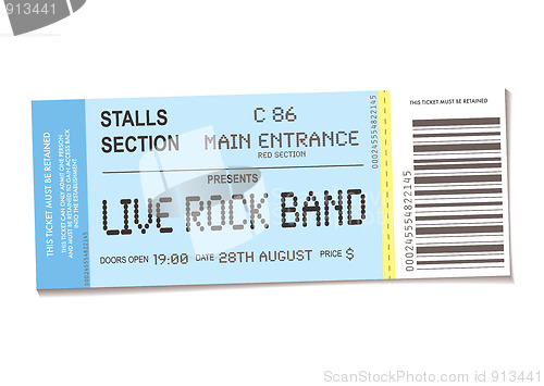 Image of concert ticket