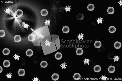 Image of Black and white abstract background