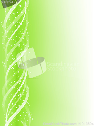 Image of Green Colorful Glowing Lines Background.