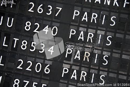 Image of Flights information table