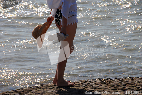 Image of Woman on beach