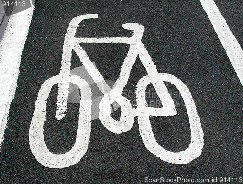 Image of Bike lane sign