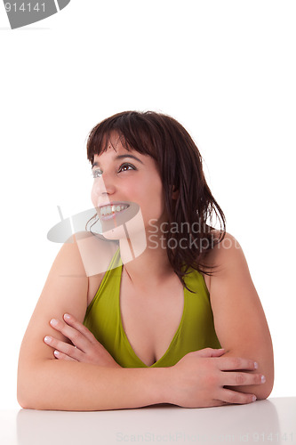 Image of Beautiful Woman Smiling