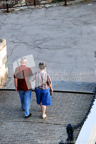 Image of walk at dusk