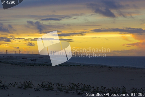 Image of Bay and Windmills