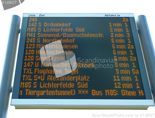 Image of Timetable