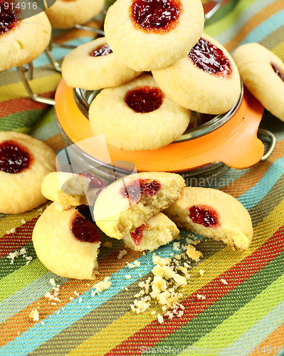 Image of Broken Jam Biscuits