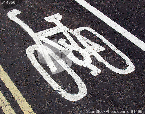 Image of Bike lane sign