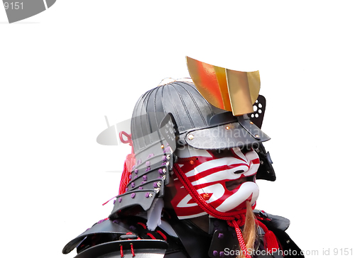 Image of   Samurai portrait during a  traditional festival in Japan.Aoba Dori Matsuri