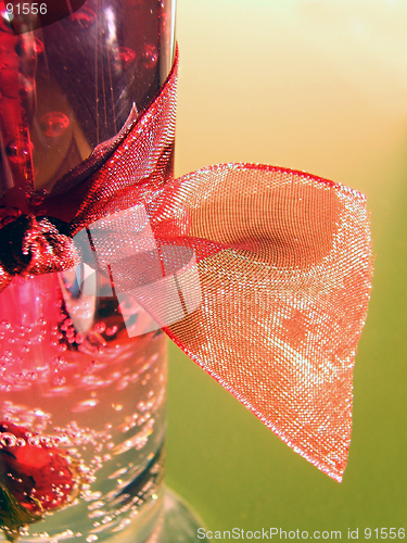 Image of isolated red candle