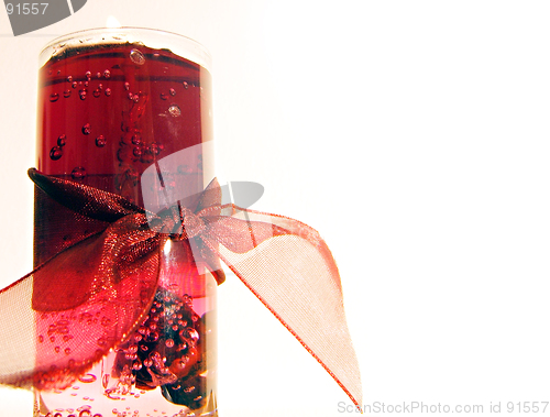 Image of isolated red candle