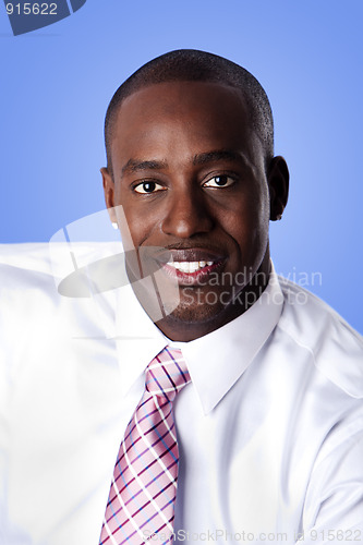 Image of Happy African American business man