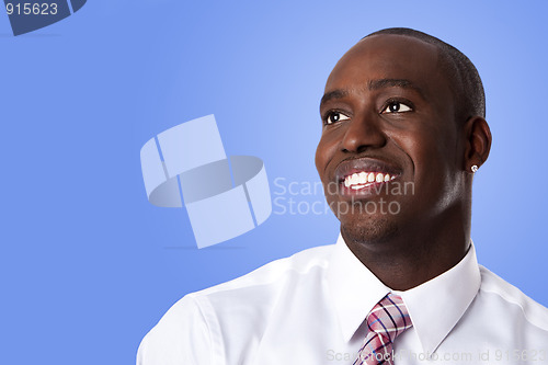 Image of Happy African American business man