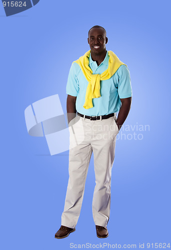 Image of Happy African American business man