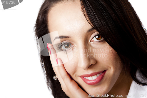 Image of Happy face of a beautiful business woman