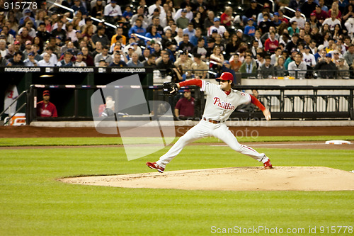 Image of Cole Hamels - Phillies pitcher baseball