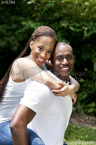 Image of Happy smiling African couple