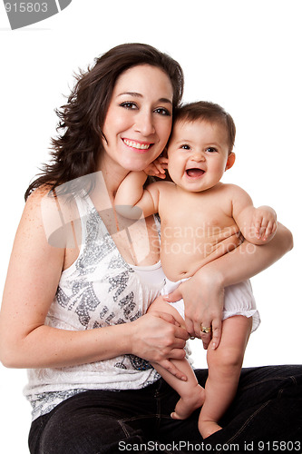 Image of Happy mother and baby