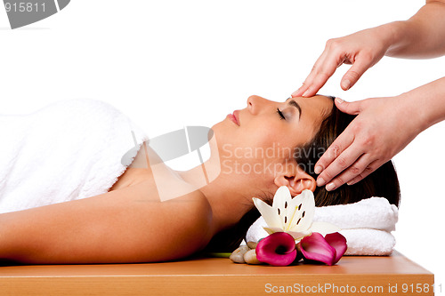 Image of Facial massage in spa