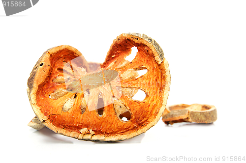 Image of Bale Fruit dried tee. Isolated on white.