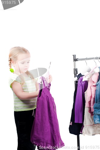 Image of Toddler girl and clothes