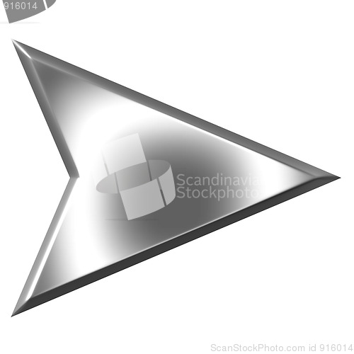 Image of 3D Silver Arrow 