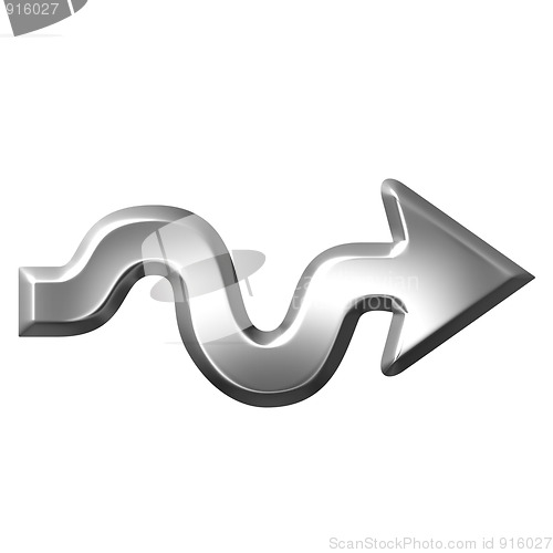 Image of 3D Silver Arrow