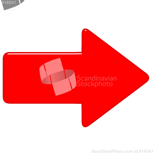Image of 3D Red Arrow
