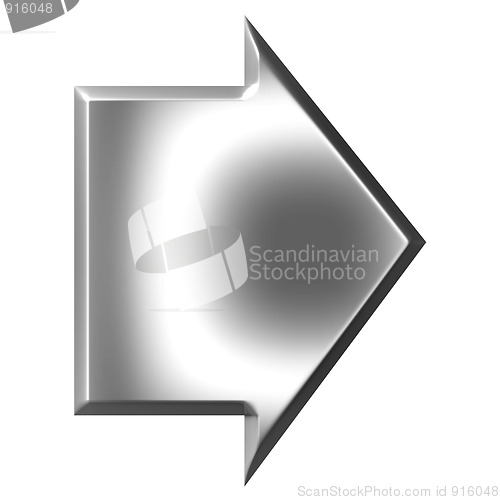 Image of 3D Silver Arrow 