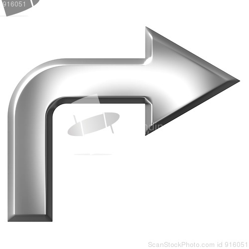 Image of 3D Silver Arrow