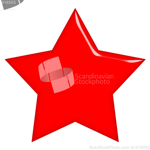 Image of 3D Communist Red Star