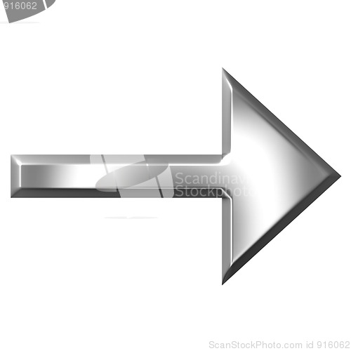 Image of 3D Silver Arrow
