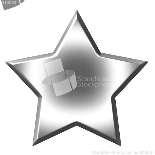 Image of 3D Silver Star