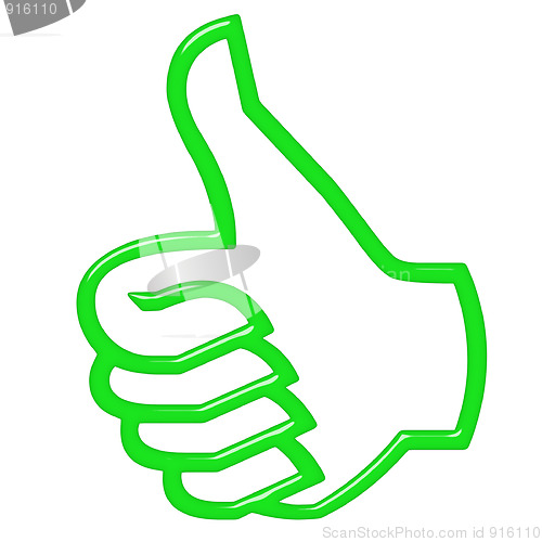 Image of 3D Thumbs Up