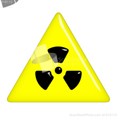 Image of 3D Radioactive Symbol