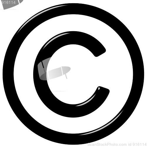 Image of 3D Copyright Symbol