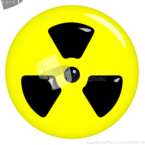 Image of 3D Radioactive Symbol