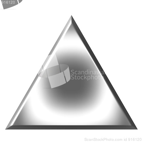 Image of 3D Silver Triangle 