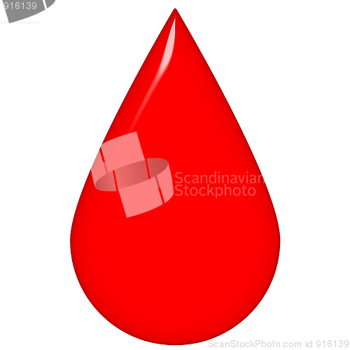 Image of 3D Blood Drop